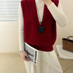 Printemps Nouveau Gilet Tricoté Femme <span class=keywords><strong>Pull</strong></span> Col V <span class=keywords><strong>Pull</strong></span> Gilet Sans Manches Top - Product Image 4