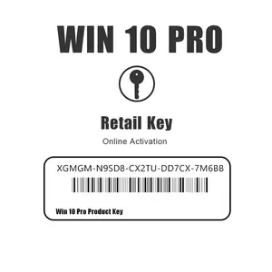 Genuine Win 10 Pro OEM License Key 100% Etiqueta de plata de activación en línea para Windows 10 Pro Key Sticker Venta caliente 12 meses de garantía