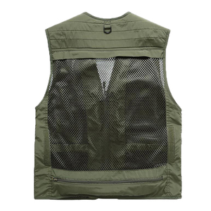 Pratico gilet da pesca Utility da uomo Mountain Photography arrampicata senza maniche gilet colorato - Product Image 5