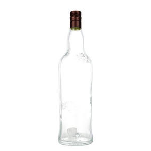 Bán buôn 1L tái chế chai thủy tinh cho đồ uống có ga 1000ml nước trái cây <span class=keywords><strong>Soda</strong></span> nước giải khát nước khoáng chai rỗng với vít cap - Product Image 1