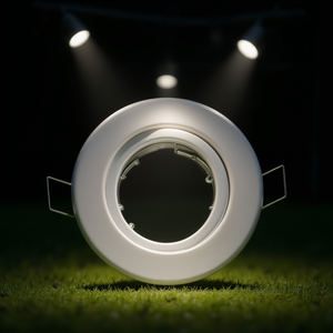 White Aluminum Recessed Light Trim 4 Inch For <b>Spotlights</b> - Product Image 3