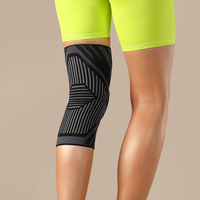 Genouillères de compression VBOSI Sports 4467, texture en X, enveloppe élastique en nylon et élasthanne, bandes antidérapantes, maille respirante, légères