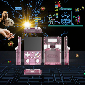 Console di Gioco Portatile L G350 Rosa/Grigio/Nero 64GB Schermo 3.5" 640x480 Linux Retro RK3326 Quad-Core 1GB RAM Batteria 3200mAh - Product Image 4