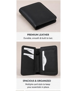 กระเป๋าสตางค์หนังแท้พร้อมเทคโนโลยีป้องกัน RFID และช่องใส่ของหลายช่องสำหรับของใช้จำเป็นในชีวิตประจำวัน - Product Image 2