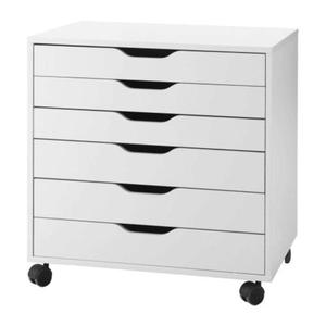 Alexa-cajón en ruedas, blanco, 26 "de altura, 19" de ancho, 26 "de largo - Product Image 1
