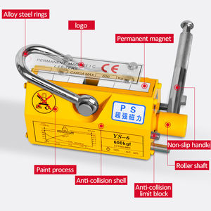 100kg 300kg 400kg 600kg 1000kg Imanes de elevación de grúa fuerte Elevador de imán permanente pesado - Product Image 4