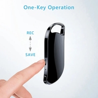 QZT Portable V11 Perekam Suara Tersembunyi Desain Gantungan Kunci Pemutar Musik MP3 Pengisian Daya USB Perekaman Audio Satu Tombol Perekaman Lama