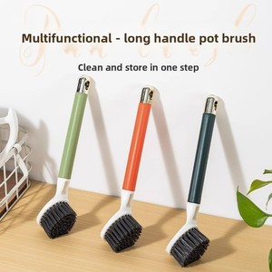 Cepillo de Limpieza de Silicona Multifuncional Ecológico Antiadherente Zenidoo Silver con Mango de Plástico Largo, Apto para Lavavajillas - Product Image 5