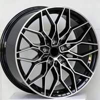 Rines Monoblock Forjados Nuevos de Varias Piezas con Acabado Negro Mate y Borde Interior Mecanizado de 19-22 Pulgadas 5x112 Compatibles con Autos Usados Audi