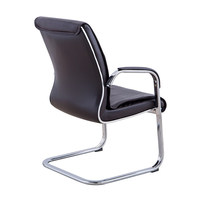 Chaise de bureau moderne à cadre en acier, base cinq étoiles, dossier et siège, idéale pour les salles de conférence, d'étude et de réunion, ou comme chaise de mahjong.