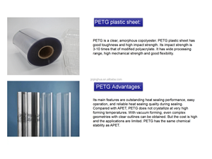 RPetプラスチックシート0.4mm 0.5mmディスプレイウィンドウ用クリアCPetAPETシート - Product Image 5