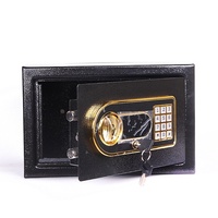 Coffre-fort électronique numérique Wanjia Bao-20Eb 20cm tirelire antivol avec empreinte digitale et serrure à clé pour bureau à domicile hôtel