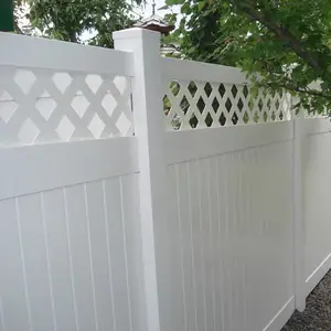 Hangzhou used vinyl fence square lattice trellis