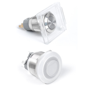 Vỏ bảo vệ chống nước và chống bụi trong suốt husa nắp bảo vệ công tắc nút bấm kim loại 16mm/19mm/22mm/25mm/30mm - Product Image 1