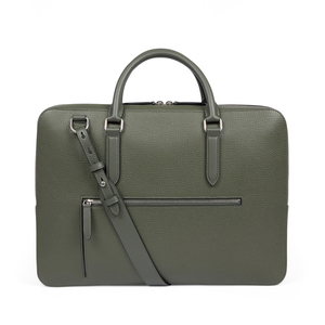 OEM Özel Logolu Düz Deri Erkek İş <span class=keywords><strong>Laptop</strong></span> Çantası Fermuarlı Moda Sade Stil Çok Fonksiyonlu Seyahat Çapraz Askılı Çanta - Product Image 2