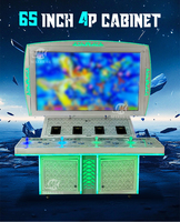 Maker Hot Sale 4 Player 65 Inch Vertical Fish Table Game Machine Amusement Equipment Ocean King Hunter Cabinets for Bar Gameroom