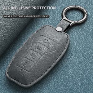 Funda Protectora <span class=keywords><strong>de</strong></span> Cuero para Llave <span class=keywords><strong>de</strong></span> Coche BYD Qin Yuan UP Han Song Don SEAL Sea Lion Seagull 06EV e3 06GT 06DM 05DM Xia Summer - Product Image 2