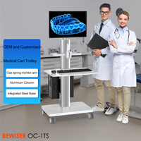 Chariot médical de chariot médical pour des meubles de clinique de bureau dentaire de moniteur (OC-1TS de BEWISER)