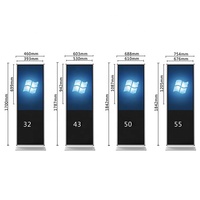 Programa de Afiliados: Soporte de Suelo para Señalización Digital LCD de 55 Pulgadas para Interiores, Gráficos Animados 4K, Pantalla de Menú Publicitario