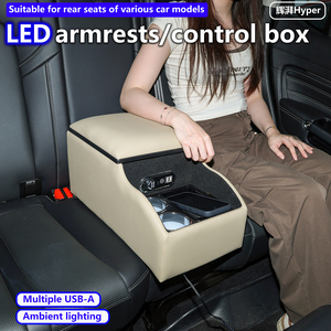 Reposabrazos para Asiento Trasero de Coche MPV, Reposabrazos Central Trasero Universal, Caja de Almacenamiento Plegable para la Segunda Fila - Product Image 1
