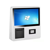 Kiosque de paiement en libre-service avec écran tactile personnalisé OEM, scanner de code QR, impression de tickets, système de commande POS, machine de kiosque Android