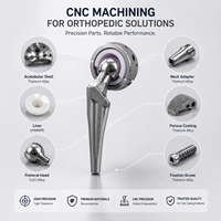 Composants de remplacement électrochimiques pour prothèses de genou, usinés CNC en petites séries, pour applications médicales et chirurgicales