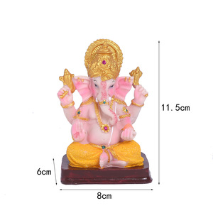 Truyền thống Ấn Độ Hindu Ganesha vườn tượng, nhựa voi thần tác phẩm điêu khắc, Ấn Độ ganpati chúa Tôn Giáo quà Tặng lưu niệm - Product Image 5