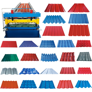Automatische PPGI IBR <span class=keywords><strong>Panel</strong></span> Ein schicht ige Metalldach walzen form maschine Trapez dach blech Stahl ziegel herstellungs maschine - Product Image 1