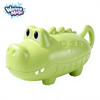 Ensemble de jouets lanceurs d'eau en plastique en forme de crocodile pour enfants, unisexe, pour l'été, l'extérieur et la baignoire