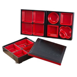 Lonchera Japonesa Bento Rectangular de 25.5x25.5x6 cm con Tapa Hermética, Varios Estilos - Product Image 5
