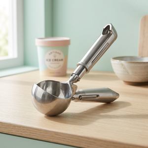 Cuchara para helado de acero inoxidable de calidad profesional, utensilio duradero para servir postres, para cafeterías, restaurantes y tiendas - Product Image 1