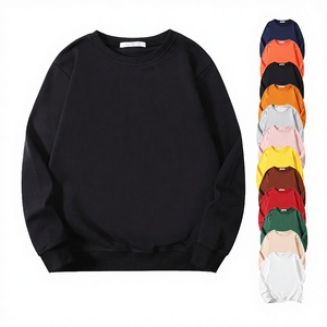 Wholesale Men's Unisex Solid Autumn Hoodies Custom Logo Crew Neck <b>Pullover</b> <b>Sweater</b> Embroidery Breathable Eco-Friendly - Product Image 2