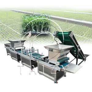 Máquina de semillero de bandeja completamente automática PLC maquinaria de vivero vegetal invernadero CE