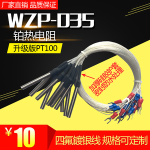 Wzp 035 Pt100 เทอร์โมมิเตอร์วัดอุณหภูมิแบบแพลตตินัม สายเซ็นเซอร์วัดอุณหภูมิ 0 1100 ช่วงการวัด - Product Image 5