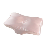 Oreiller de cou en mousse à mémoire de forme ventilée de qualité supérieure avec taie d'oreiller en soie
