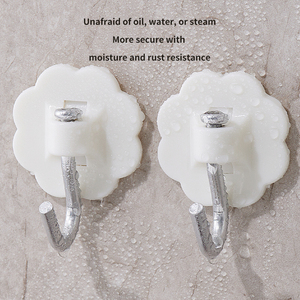 Crochet mural auto-adhésif en aluminium robuste, support de rangement super économique en plastique pour <span class=keywords><strong>cuisine</strong></span> et salle de bain, outils de suspension - Product Image 4