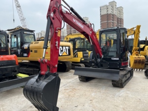 Mini-excavatrice Yanmar Vio55 d'occasion de 5,5 tonnes, système hydraulique d'origine, économie d'énergie, petite pelle Yanmar Vio55 à vendre. - Product Image 5