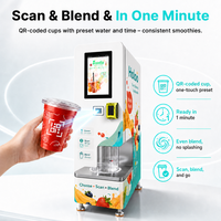 Distributeur automatique de smoothies aux fruits frais - Machine à smoothies commerciale de petite taille, automatique, pour smoothies aux fruits congelés