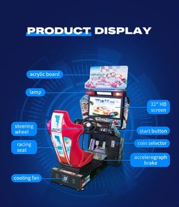 Racing Game <b>Machine</b> Arcade Racing <b>Machine</b> 32 Inch LCD Outrun Coin Operated Commercial Indoor <b>Amusement</b> Racing <b>Machine</b> - Product Image 4