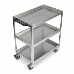 Carrito de Utilidad de Tres Niveles de Alta Resistencia OEM ODM, Se Acepta Personalización de Tamaño y Logotipo para Propietarios y Vendedores de Marcas Comerciales - Product Image 2