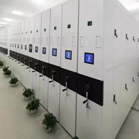 Système de stockage de compacteur mobile moderne d'armoire intelligente à haute densité pour le classement d'archives de gymnase de banque et le support dense de bibliothèque