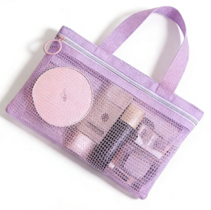 Bolsa de Cosméticos Portátil de Malla con Cierre, para Natación, Belleza, Maquillaje, Multiusos - Product Image 3