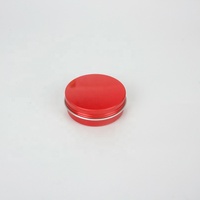 Boîtes en aluminium rondes rouges de 60 ml pour pomades – Emballage de stock pour revendeurs – Contenant en fer blanc de 2 oz