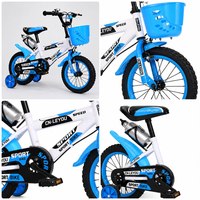 Vélo pour enfants de 16 pouces au prix le plus bas / Vente en ligne de vélos pour enfants en Chine / Vélo pour enfants à quatre roues de 16 pouces avec cadre en acier et roues pneumatiques pour bébé