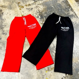 Custom logo Manufacturer <b>Y2k</b> Unisex Oversized Sweat <b>Pants</b> for Men Heavy Weight Cotton Track Wide Straight Leg Baggy Sweatpants - Product Image 3