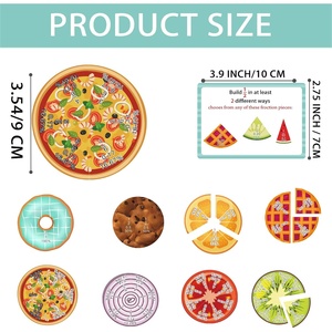 Rompecabezas Magnético Educativo <span class=keywords><strong>de</strong></span> Fracciones <span class=keywords><strong>de</strong></span> Pizza Personalizado, Tarjetas <span class=keywords><strong>de</strong></span> Matemáticas <span class=keywords><strong>de</strong></span> Doble Cara, Juego <span class=keywords><strong>de</strong></span> Manipulativos <span class=keywords><strong>de</strong></span> Fracciones para <span class=keywords><strong>el</strong></span> Aprendizaje <span class=keywords><strong>de</strong></span> Matemáticas - Product Image 6