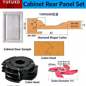 ใบมีดตัดกรอบตู้ YUFU Diamond Longer Life TiCN เคลือบผิว ทนทาน ถอดเปลี่ยนได้ รองรับการผลิตแบบ OEM ตามสั่ง 3 - Product Image 3