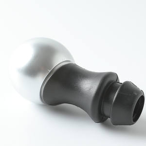 Poignée de levier de vitesses FUXIN en alliage d'aluminium, design ergonomique avec lettrage noir mat pour personnalisation du logo - Product Image 2