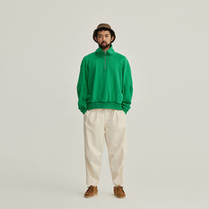 Sudadera de invierno corta holgada de gama alta, sin género, cuello de gama alta, patrón sólido, impresión Digital, Material de poliéster/algodón - Product Image 2