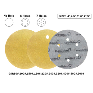 Welldon Entgratungs schleif scheiben Klett schleifpapiers ch eiben 40 bis 2000 Körnungen für Random Orbital Sander - Product Image 5